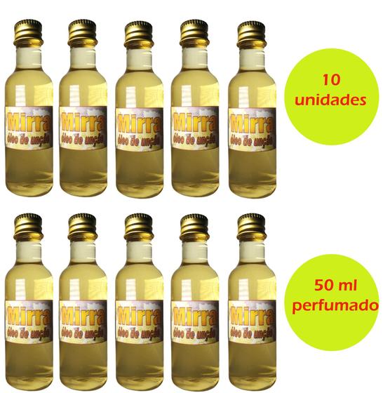 Imagem de Mirra óleo para unção kit com 10 unid. 50 ml para igrejas