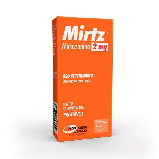 Imagem de Mirtz Agener União 2 mg com 12 Comprimidos para Gatos