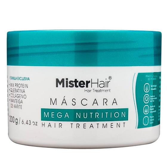 Mister Hair Máscara Mega Nutrition 200ml Máscara Capilar Magazine Luiza