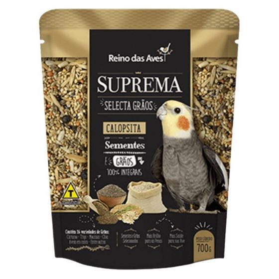 Imagem de Mistura de Sementes Reino das Aves - Suprema Calopsita Selecta Grãos 700g