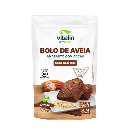 Imagem de Mistura Integral para Bolo de Aveia, Amaranto e Cacau Sem Glúten 300g - Vitalin