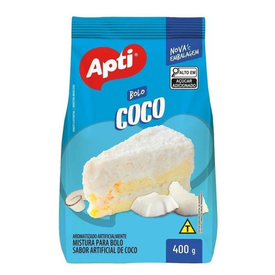 Imagem de Mistura Para Bolo Apti Coco 400g - Embalagem com 12 Unidades