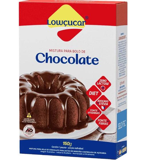 Imagem de Mistura para Bolo Zero Açúcar Chocolate Lowçucar 150g