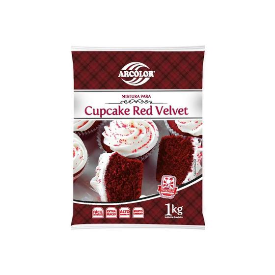 Imagem de Mistura para cupcake red velvet 1kg arcolor