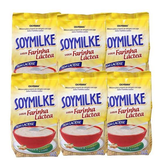 Imagem de Mistura para Mingau Sem Lactose Soymilke - 6 un x 210g