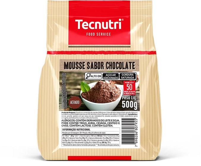 Imagem de Mistura Para Mousse Tecnutri Sabor Chocolate Sache 500G