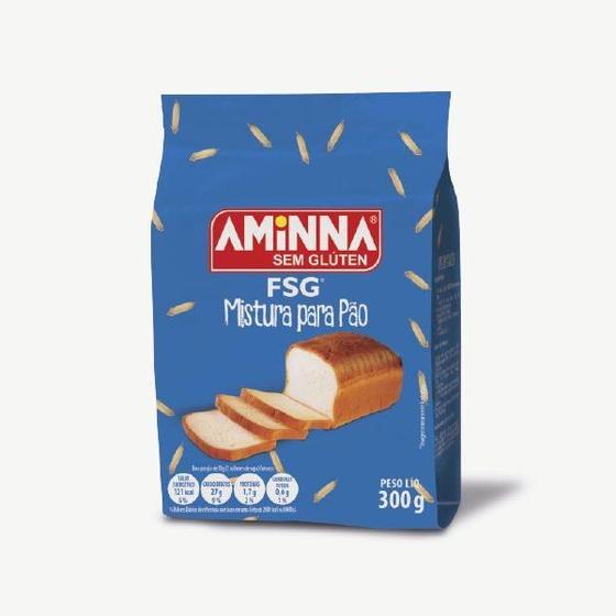 Imagem de Mistura Para Pão Sem Glúten Aminna 300 g