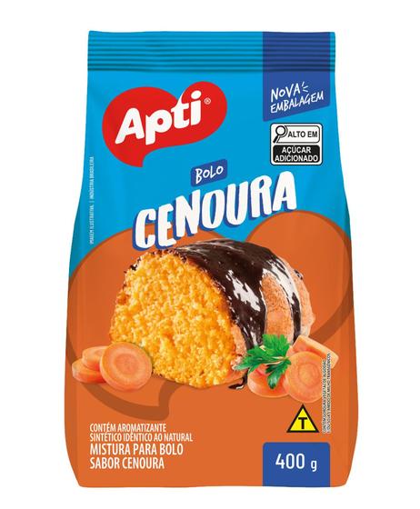 Imagem de Mistura Para Preparo De Bolo Apti 400g - Cenoura