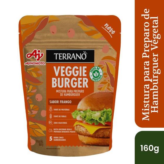 Imagem de Mistura Para Preparo De Hambúrguer Vegetal Terrano Veggie Burger Sabor Frango 160g