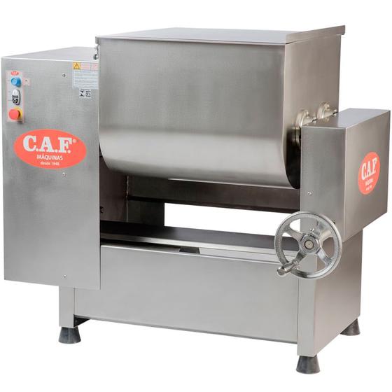 Imagem de Misturadeira de Carne Aço Inox M-180 com 2 eixos CAF Monofásica