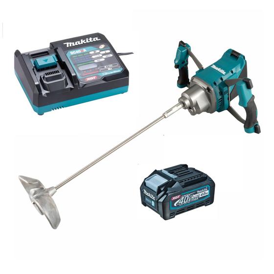 Imagem de Misturador de Argamassa 40V MAKITA UT001GM101 Com Bateria e Carregador