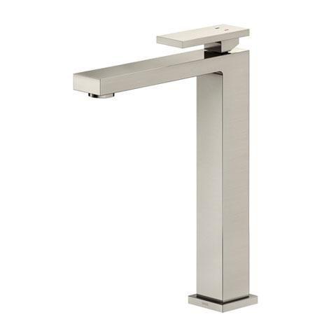 Imagem de Misturador de Mesa para Lavatório Monocomando New Edge Bica Alta Niquel Escovado - Docol