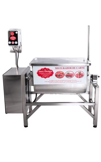 Imagem de Misturador Elétrico De Carne 100 Litros/80kg Com 01 Eixo Em Aço Inox 304