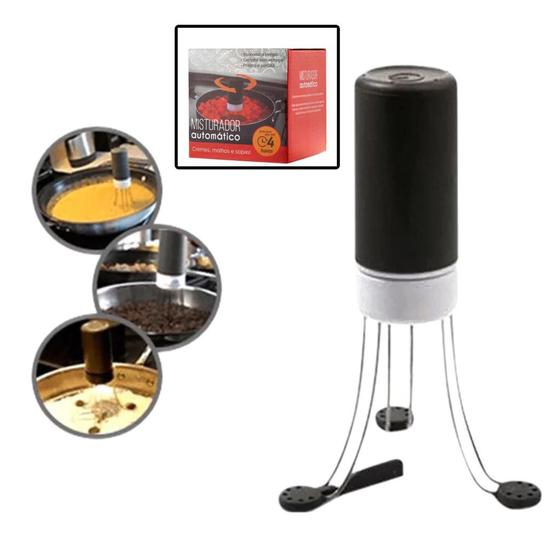 Misturador Mexedor Automático Panela Cremes Molho Brigadeiro Menor preço em Misturador Mexedor Automático Panela Cremes Molho Brigadeiro