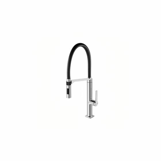 Imagem de Misturador Monocomando Cozinha Mesa Doc Chrome/Black - Docol