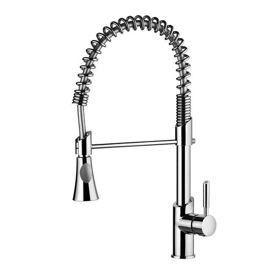 Imagem de Misturador Monocomando Para Cozinha Com Ducha Especial Lorenkitchen 2266 C76 -  Lorenzetti