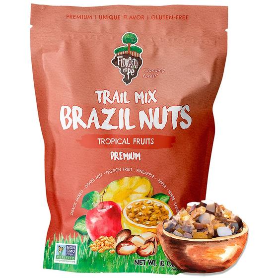 Imagem de Mix de Castanha do Pará com Frutas Tropicais 283g - Premium Exportação