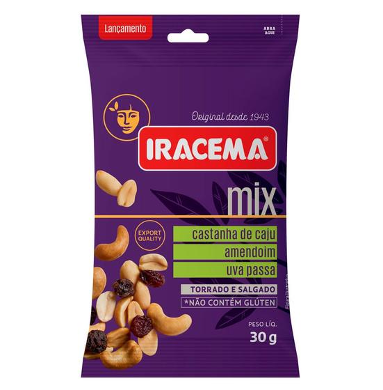 Imagem de Mix Nuts Iracema Castanha de Caju, Amendoim e Uva Passa 30g