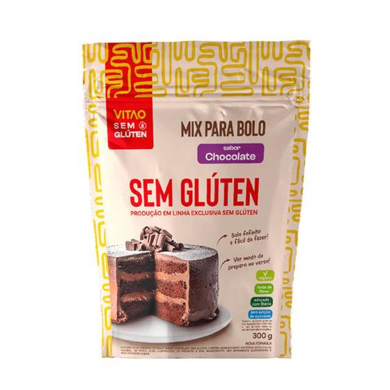 Imagem de Mix Para Bolo Sabor Chocolate Sem Glúten Vegano 300G Vitao