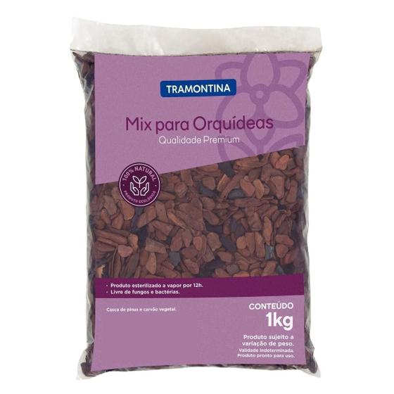 Imagem de Mix para Orquídeas Esterilizada Casca Pinus 1kg Tramontina