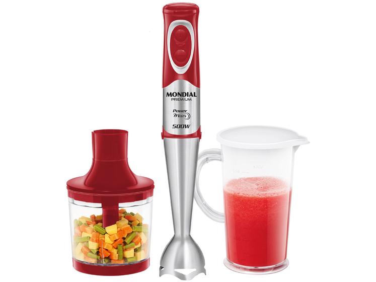 Mixer 2 em 1 Mondial 500W Vermelho e Inox é boa?