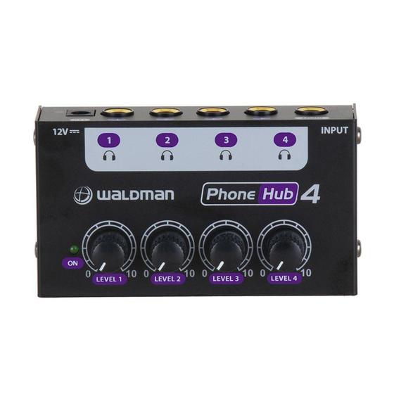 Imagem de Mixer Amplificador para Fone de Ouvido Waldman PH-4 PhoneHub4