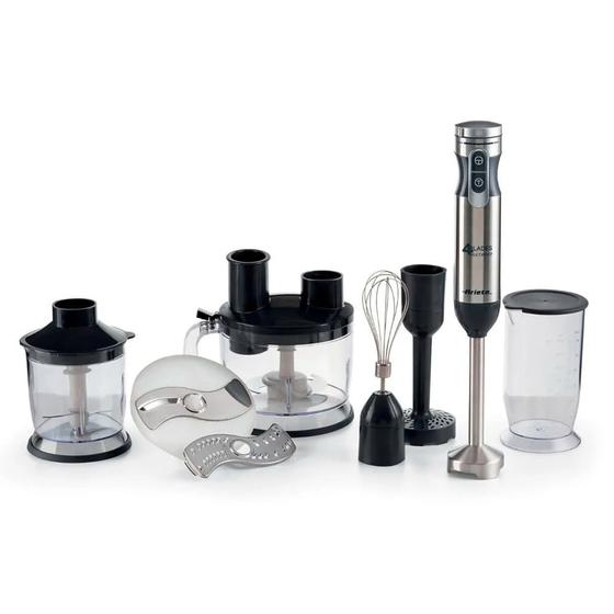 Imagem de Mixer Ariete 7 em 1 Multifuncional com 10 Velocidades Preto e Prata - 898