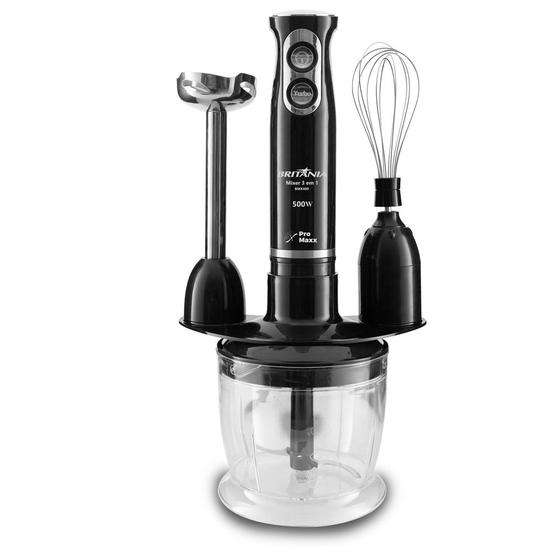 Mixer Britânia BMX400P 3 em 1 500W 110V Imagem de Mixer Britânia BMX400P 3 em 1 500W 110V