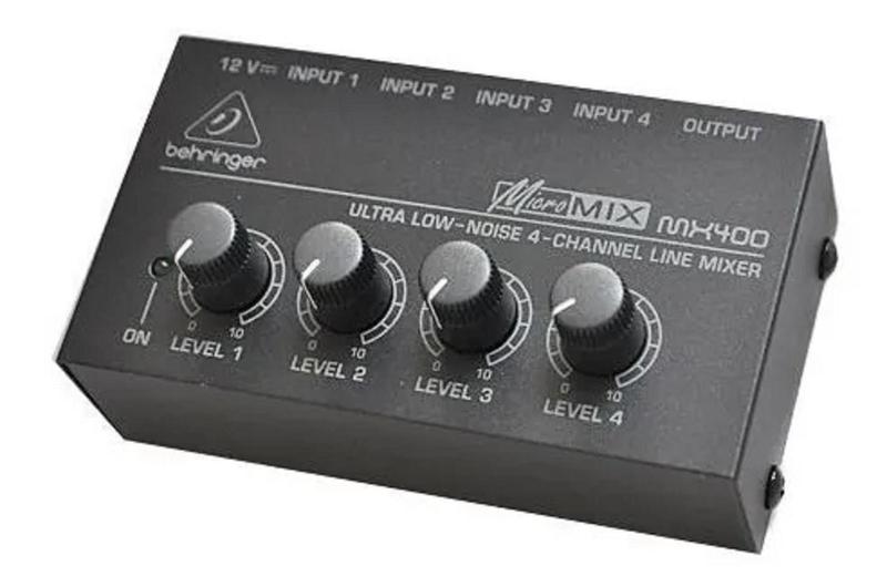 Imagem de Mixer De Áudio Compacto Com 04 Canais Behringer Mx-400
