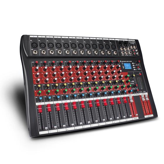 Imagem de Mixer de Áudio FULUODE CT120S - 12 Canais com Bluetooth e USB