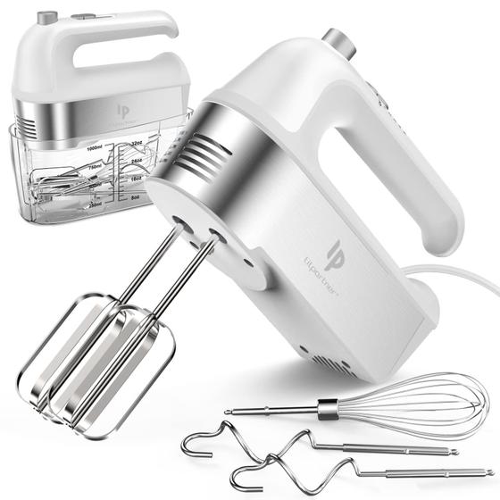 Imagem de Mixer de Mão Elétrico 450W com 5 Velocidades - 5 Acessórios em Aço Inoxidável