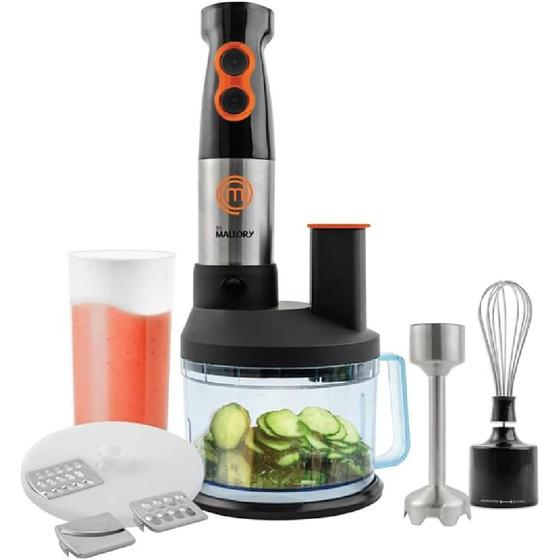 Mixer Mallory Masterchef 5 em 1 Mixer, Processador e Batedor Preto - 220V Menor preço em Mixer Mallory Masterchef 5 em 1 Mixer, Processador e Batedor Preto - 220V