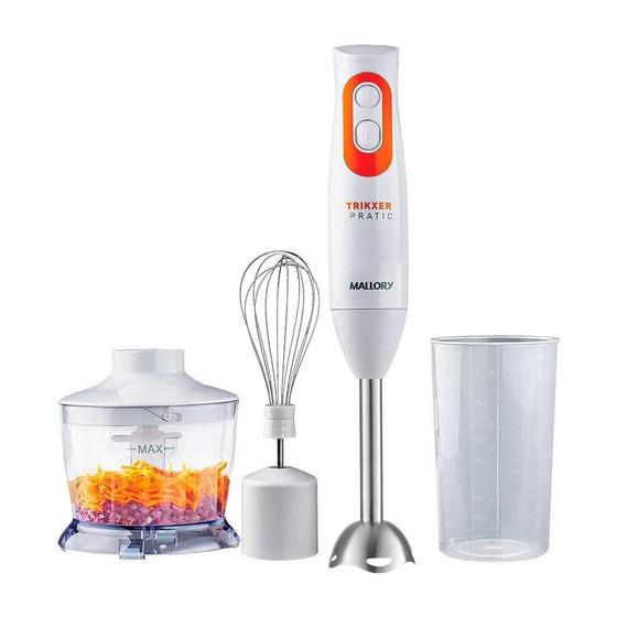 Mixer Mallory Trikxer 3 em 1, 500W, Branco Menor preço em Mixer Mallory Trikxer 3 em 1, 500W, Branco