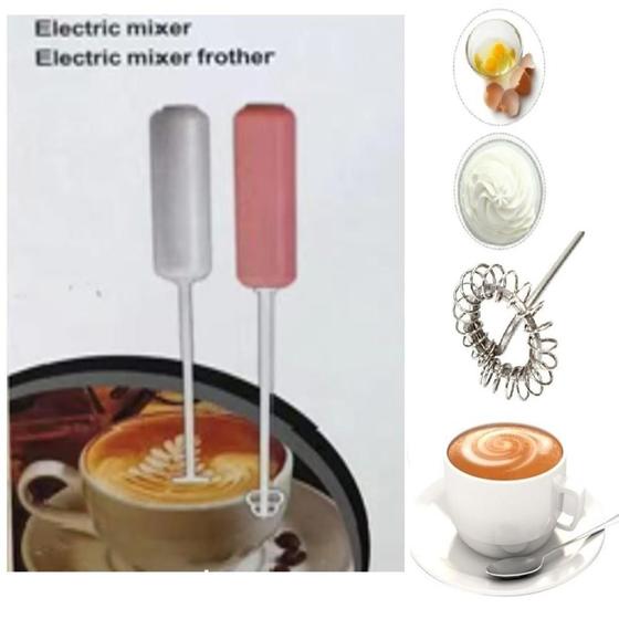Imagem de Mixer misturador mini batedor eletrico omeletes bebidas portatil cafe leite ovos liquidificador