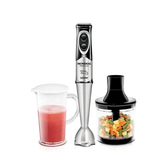 Mixer Mondial Power Premium M-07 Preto/Inox 500w Copo 800ml - Mixer e ...