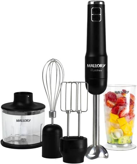 Mixer Multifree Mallory 4 em 1 - Sem Fio/Bivolt Imagem de Mixer Multifree Mallory 4 em 1 - Sem Fio/Bivolt