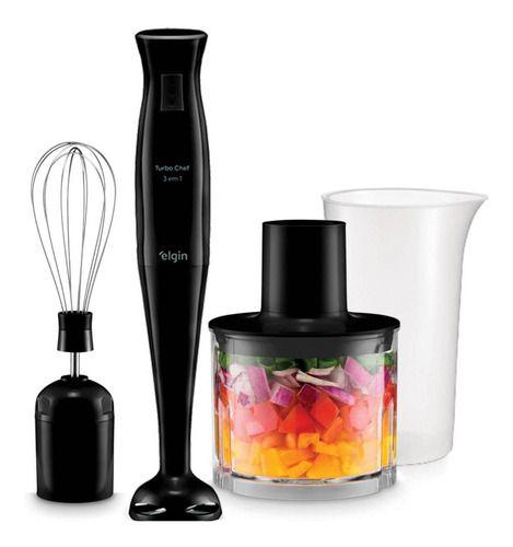 Mixer Vertical Turbo Chef 3x1 700ml Elgin 200w Preto 220v Menor preço em Mixer Vertical Turbo Chef 3x1 700ml Elgin 200w Preto 220v