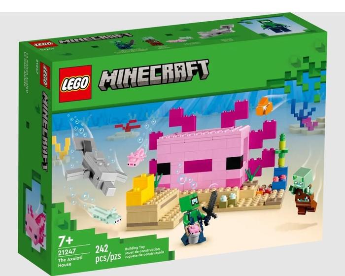 Imagem de Mnecraft A Casa Do Axolotl - Lego 21247