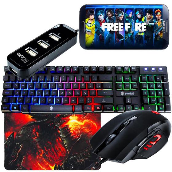 Imagem de Mobilador Gamer Periféricos Acessórios Tripe Otg Hub e Pad