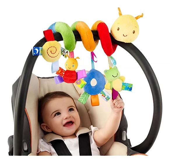 Imagem de Móbile Espiral Para Carrinho Berço Bebe Conforto Mordedor Sl