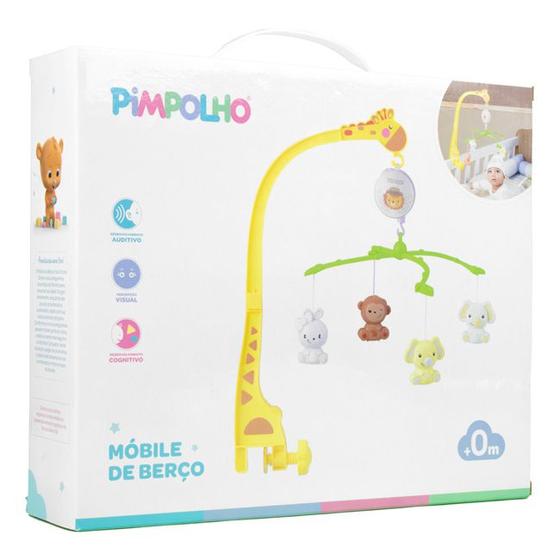 Móbile Musical Para Berço Infantil Bebê Giratório Safári 0m+ Pimpolho Menor preço em Móbile Musical Para Berço Infantil Bebê Giratório Safári 0m+ Pimpolho