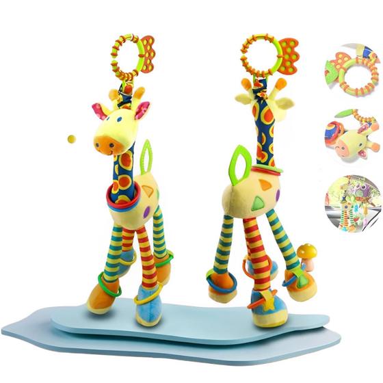 Mobile para Berço - Mobile para Carrinho de Bebe - Brinquedos de Bebê - Mordedor - Girafa - Guiga Brinquedos Imagem de Mobile para Berço - Mobile para Carrinho de Bebe - Brinquedos de Bebê - Mordedor - Girafa