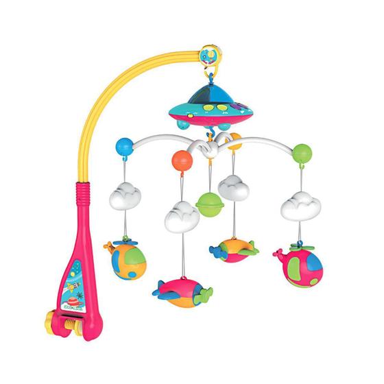 Imagem de Móbile para Berço  musical infantil para bebê Giratório som e luzes DM - BBR toys