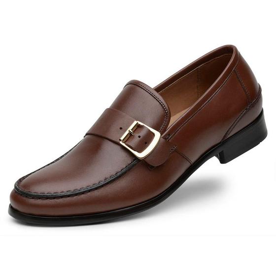 Imagem de Mocassim Argentino Masculino Couro Antiderrapante Casual