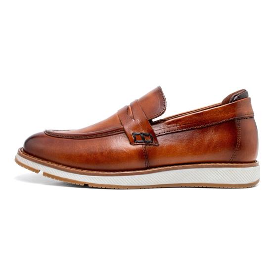 Imagem de Mocassim Casual Masculino Caramelo Couro DIfranca - 158