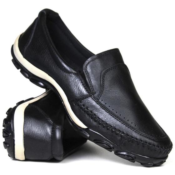 Imagem de Mocassim Casual Masculino Couro Confort Latego