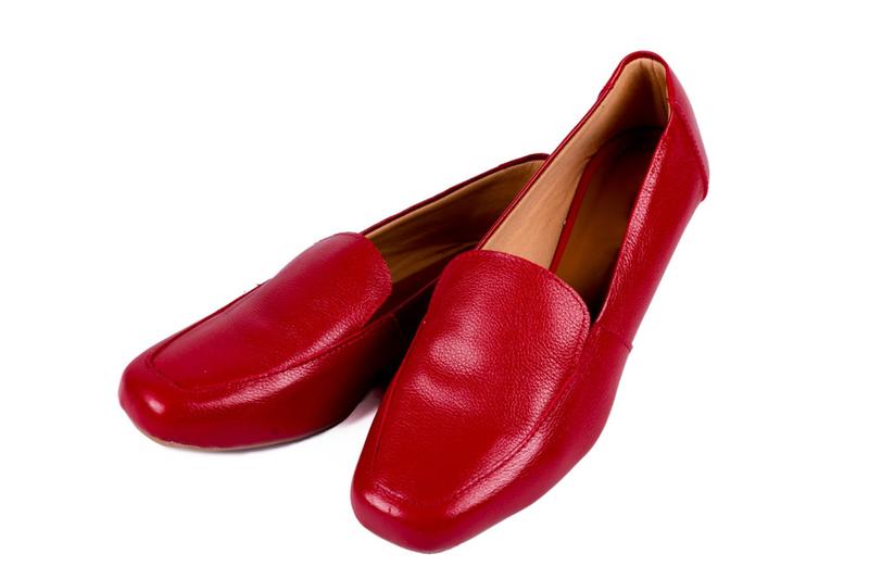 Imagem de Mocassim Couro Sapatilha Sapato Feminino Clássico Loafer