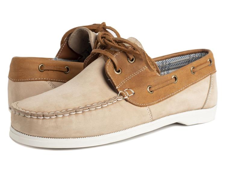 Mocassim Dockside Masculino Couro Nobuck Areia Menor preço em Mocassim Dockside Masculino Couro Nobuck Areia