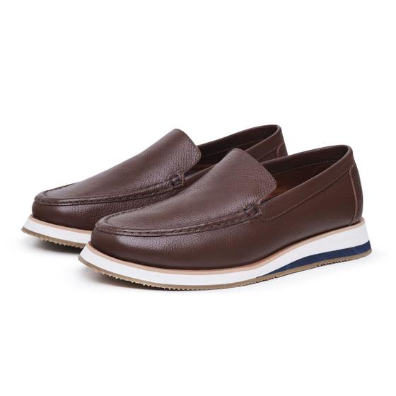 Imagem de Mocassim Dockside Masculino Estiloso Couro Cooper