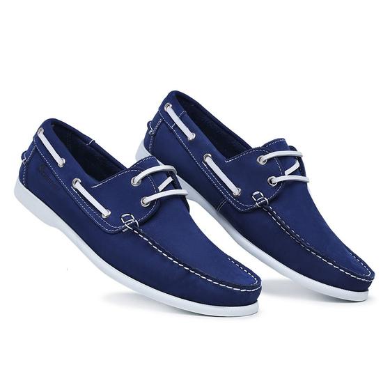 Imagem de Mocassim Dockside Masculino Sola Borracha Macia Costura Reforçada Estiloso